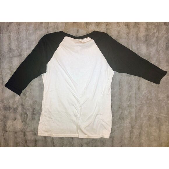 Texas Longhorn Port & Company Size Medium Baseball Tee 100% Cotton 3/4 Sleeve - Picture 3 of 4